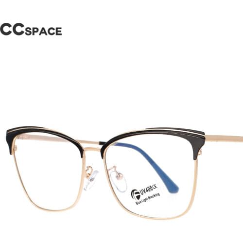 51100 Anti Blue Light Metal Eyebrow Optical Glasses Frames Men Women TR90 Fashion Computer Eyeglasses