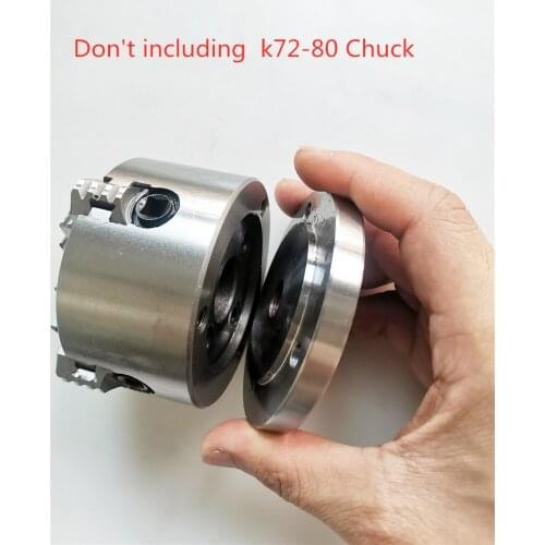 80mm Chuck Connecting Flange M14x1 Suitable for K72-80 Mini Lathe Chuck CNC Mini Lathe Chuck Bench Parts Machine DIY