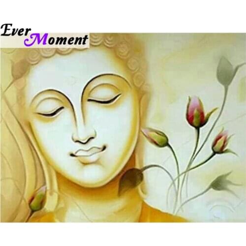 Ever Moment Daimond Painting Buddha DIY 5D Diamond Painting Cross Stitch Icones Chinese Mosaic Embroidery Rhinestone ASF893