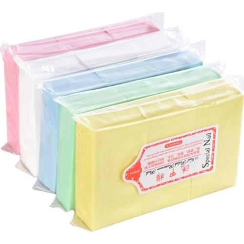 550PCS/Lot Lint Free Napkins Nail Wipes 100% Cotton Degreaser Cleaner Nail Polish Remover For Nails Art Remove Manicure Tools