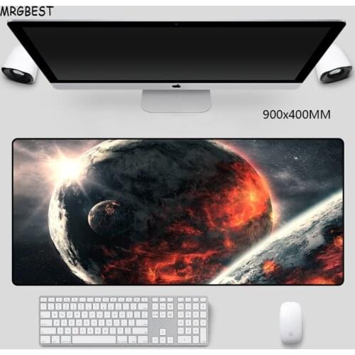 MRGBEST Large Mouse Pad In Stock Stars Light Photo Non-slip Softy Nature Rubber with Locked Edge Wrist Desk Pads for Gamer