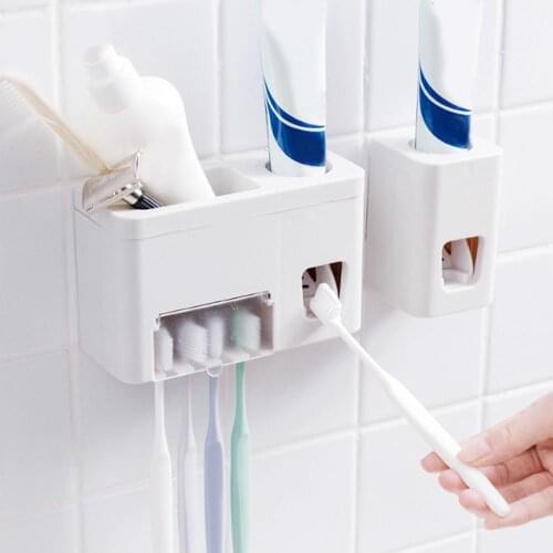 1pcs Hands Free Automatic Squeezer Toothpaste Dispenser Squeeze Out Wall Mount Bathroom Accessories Squeezer Fast delivery CSV