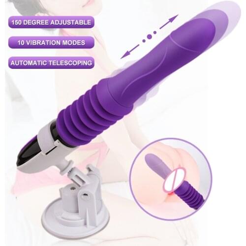 Sex Toy Vibrators 10 Speed Automatic Telescopic Dildo Vibrator Sex Toys For Woman G-spot Stimulation Massager Female Masturbator