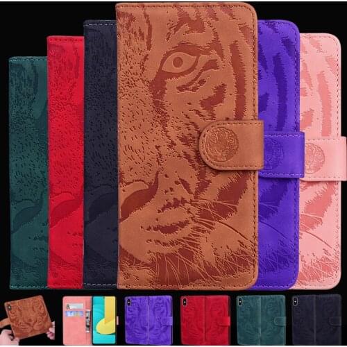 2021 Tiger Leather Phone Case For Samsung Galaxy A02 A12 A32 A42 A52 A72 4G 5G M62 F62 A6 A8 A9 2018 M21 M31 Wallet Flip Back Co