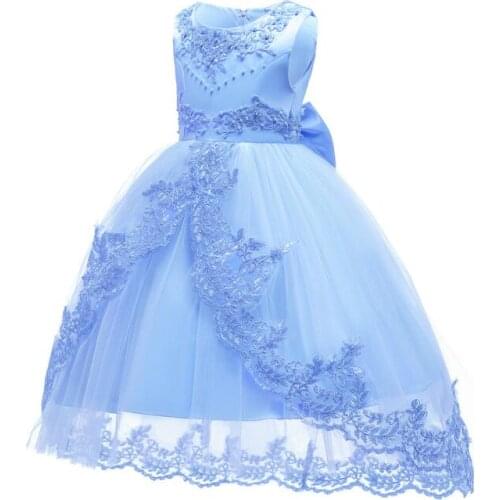 Summer Kids Formal Dress For Girls Clothes Flower Pageant Birthday Party Princess Dress Girl Clothes 14 Years