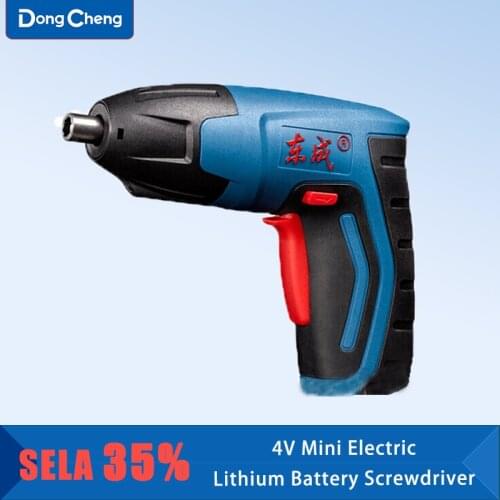 Dongcheng DCPL5C Lithium Cordless Screwdriver Household 4V Mini Electric Screwdriver Power Tool