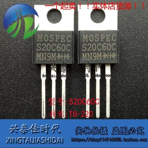 New 5pcs S20C60C 20A/60V TO-220