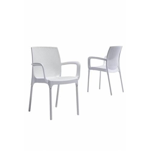 Novussi Rattan Sunset Seat White garden chair, special designed Squarehead chair, 2020 fashion garden seat