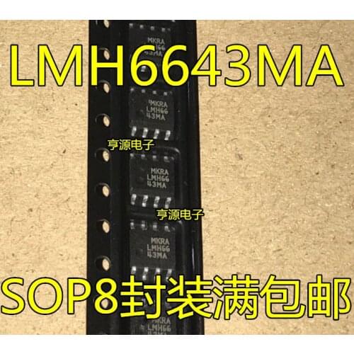20PCS LMH6643MA SOP-8 LMH6643MAX LMH6643 LMH66 43MA SOP8 Operational amplifier IC