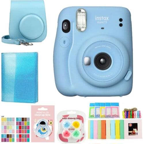 Original Fujifilm Fuji Instax Mini 11 Instant Film Photo Camera ，20 Sheets Fujifilm Instax Mini 8/9 Films