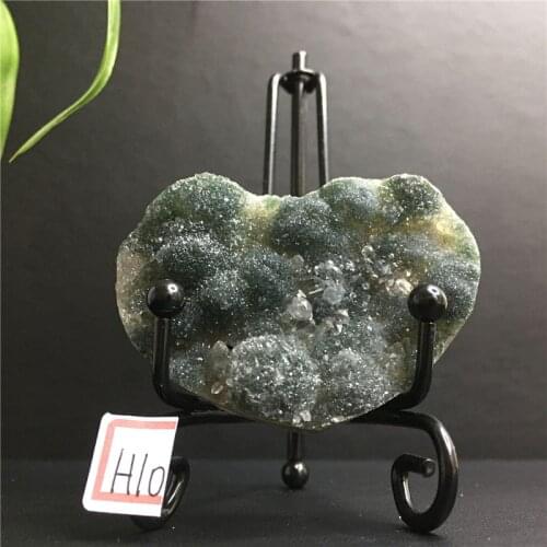 Natural Heart-Shaped Agate Crystals Mineral Specimens Decorative Healing