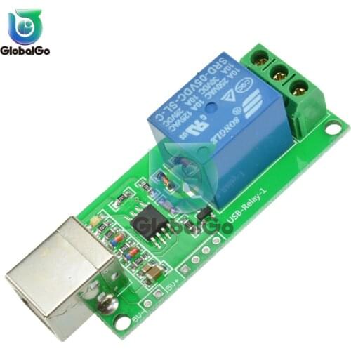 5V 1 Channel USB Relay Module Programmable Computer Control Relay Switch Smart Toy Home