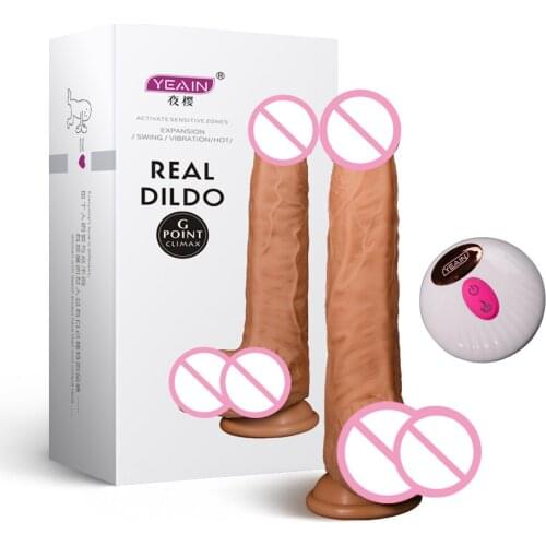 Swing Retractable Dildo Vibrator Sex Toys For Women Vagina Masturbation Intelligent Heating Rechargeable Adult Supplies Sex Shop