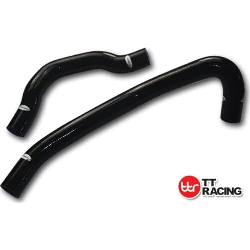 TT1601ABK - For Nissan SILVIA 180SX S13 RPS13 CA18DET 2 hose Silicone Radiator Hose Pipe Kit Black