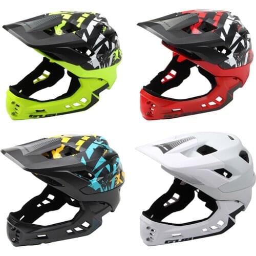 Cycling Helmet with Taillight Full Face Detachable Helmet MTB Downhill Bike Helmet Sports Safety Capacete Ciclismo