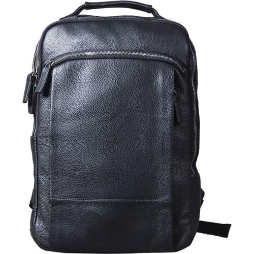 Vintage Oxhide Top Layer Cow Leather Shoulder Bag Handmade Head Leather Backpack Cowhide Mens Computer Bag