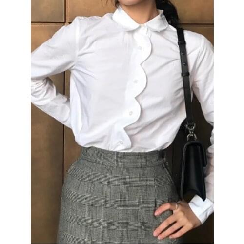 ZHUOLIN Womens White Shirts