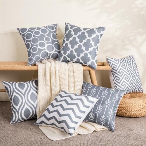 Throw Pillow Covers Striped Geometric decorative Cushion Cover For Home Sofa Chair Coffee Rectangle Pillowcase Nordic Style 1Pcs
