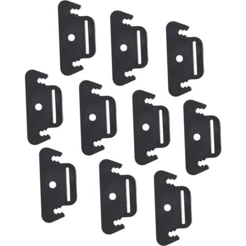 10 Pcs Ultralight Guyline Camping Tent Awning Guy Line Rope Tensioners Black