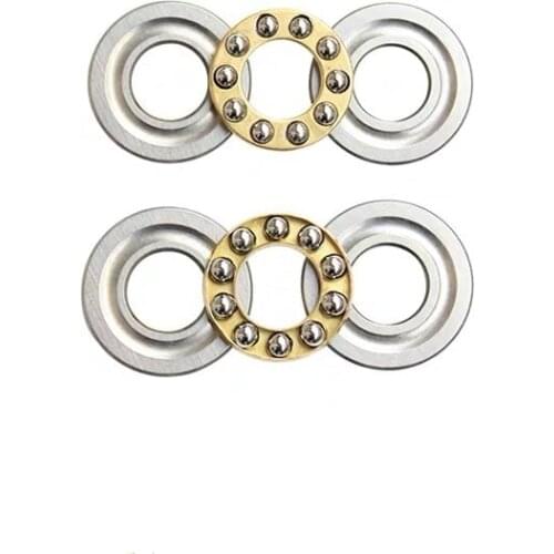 100pcs Axial Ball Thrust Bearings F7-17M 7x17x6mm miniature Plane thrust ball bearing 7*17*6