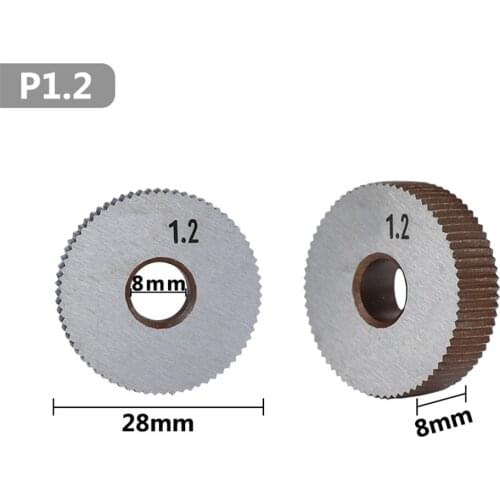 2 pcs 1.2mm wheel lathe knurling tools diameter 28mm hss linear sawing wheel