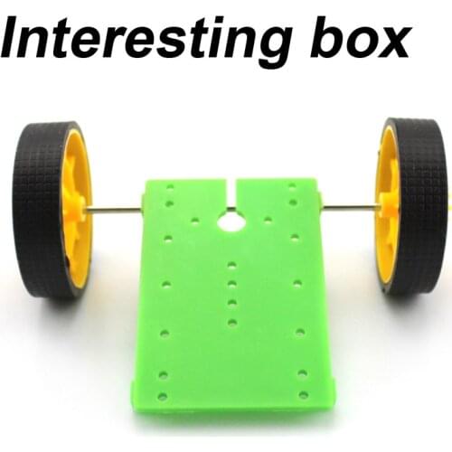 4060 bottom plate DIY small production homemade car model with axle frame chassis technology invention material package