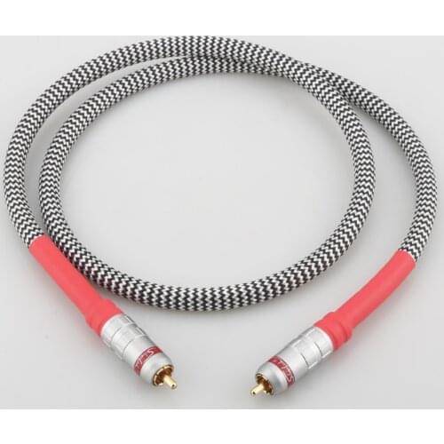 Audiocrast 75 ohm RCA coaxial cable fever grade digital audio cable subwoofer signal cable