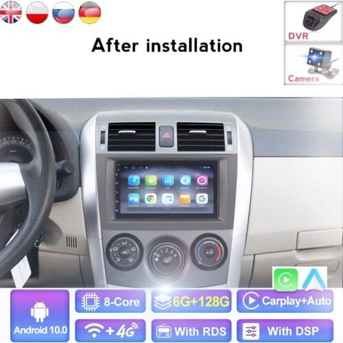 2Din Android 8.1 Car Radio Reproductor Multimedia FOR Toyota Corolla E140/150/2006 2007 2008 2009 2010 2011 IPS GPS Navigation