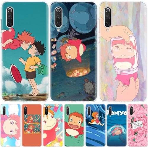 Cartoon Ponyo On The Cliff By The Sea Phone Case for Xiaomi Redmi Note 10 9 9S 8T 8 7 8A 7 7A 6 6A 9A 9C S2 K20 K30 Pro Fashion