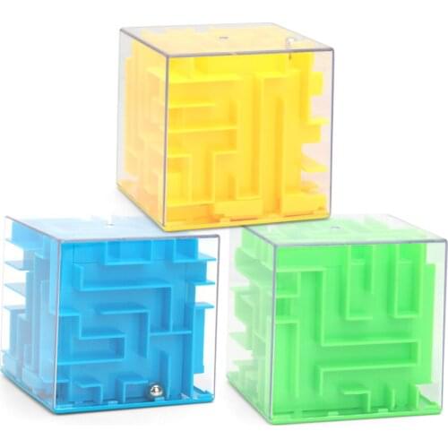Novelty 3D Maze Magic Cube Money Box Saving Coin Collection Case Educational Toy Puzzle
