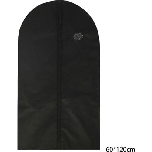 Clothes Dust Cover With Zipper Storage Bag Garment Costume Protector Suit Case Home Organizer Nonwoven Craft 1pcs