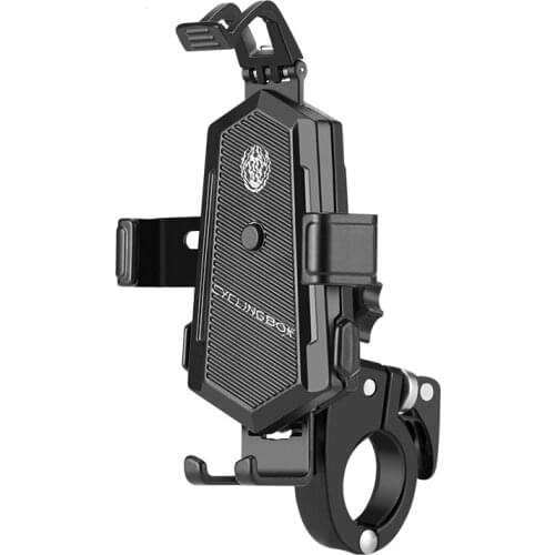 Motorcycle Phone Holder Aluminum Alloy Rear View Mirror Handlebar Mount Scooter Motor Automatic Grab Bike Bicycle Phone Holder