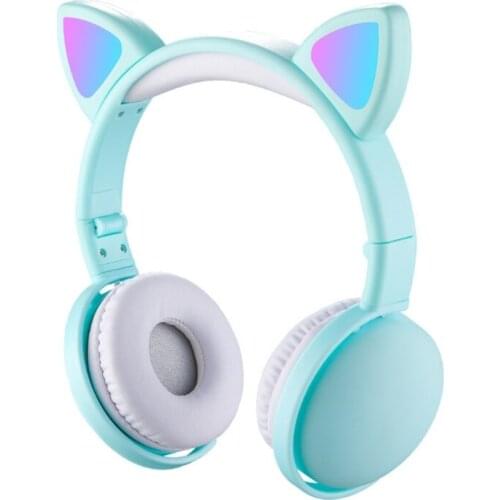 U2JE Kids Wireless Bluetooth-compatible Headphones LED Flashing Lights Music Sharing Function Long Lasting Children