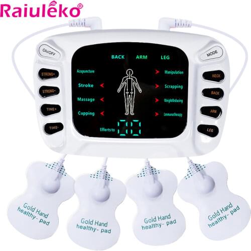 EMS Muscle Stimulator Tens Acupuncture Slimming Massager Digital Therapy Machine Physiotherapy Apparatus For Back Neck Foot