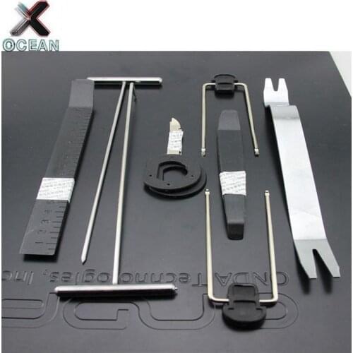 Car Disassembly Tool Car DVD Player Trim Panel Dashboard Audio Removal Installer Hand Tool Sets Interior Refit Kit Black 9pcs/se