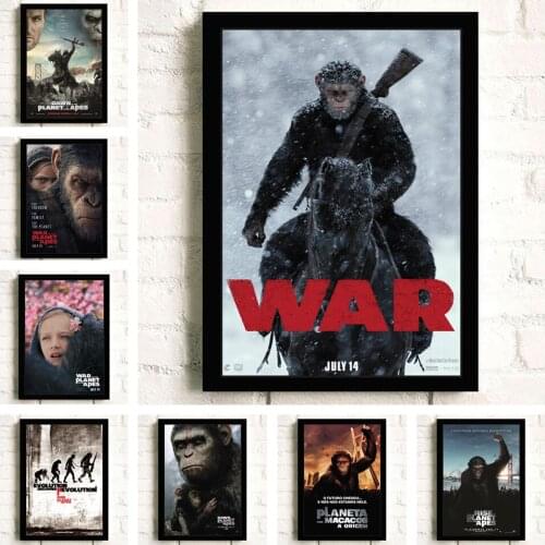 Canvas Painting Rise of the Planet of the Apes Movie Quality Wall Art Home Decor Nordic Hotel Bar Cafe Room Decoration Poster