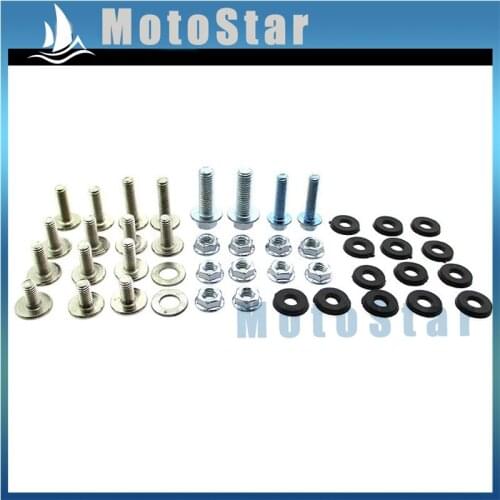 Pit Dirt Bike Fairing Screw Plastic Panel Bolts Set For Chinese Made KLX110 Pit Dirt Bike