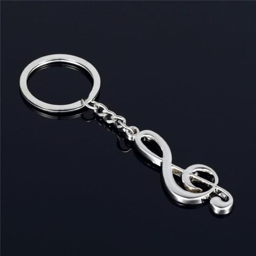 Creative Metal Musical Note Key Chain Novelty Souvenir Keychain Key Ring Special Music Students Graduation Gifts S156