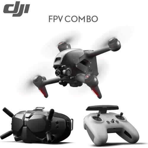 DJI FPV Combo Super-Wide 150° FOV 28ms Low-Latency 10km Video Transmission Included FPV Goggles V2 Profesional Drone