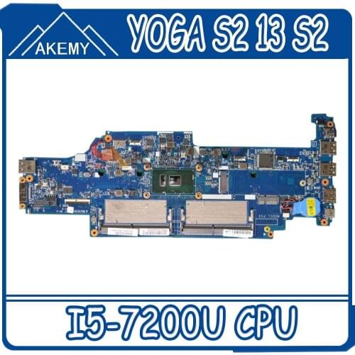 Laptop motherboard For LENOVO YOGA S2 13 S2 Core SR2ZU I5-7200U Notebook Mainboard DA0PS9MB8E0 DDR4