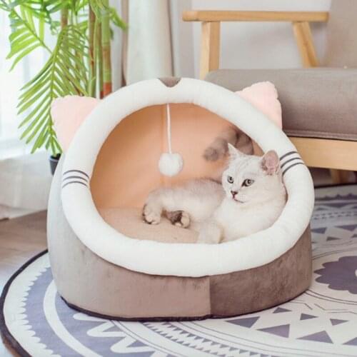 Lovely Cute Warm Dog Bed House Cat Bed Winter Summer Pet Dog Nest Animals Shape Round Cat Small Dog Home Mats Pet Supplies