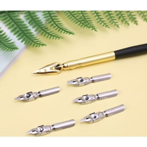 Calligraphy Drawing Dip Ink Nib Pen Set Signature Writing Antique Elegant Gifts