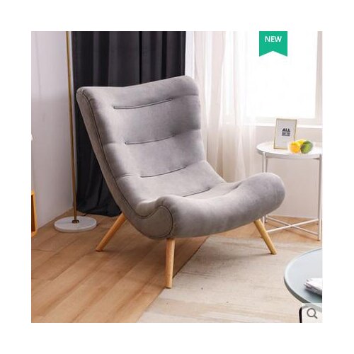 Single person sofa chair Nordic modern contracted snail chair cloth art bedroom leisure chair light luxury balcony lazy person s