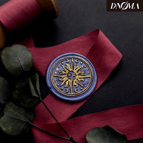 SUN Moon Galaxy Universe Stamp / Wedding Wax Seal Stamp / Sealing Wax Stamp