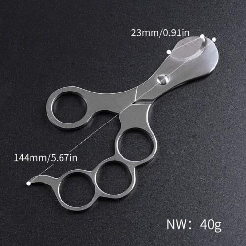 Portable Stainless Steel Cigar Scissors High Quality Cigar Cutter Knife Cigar Smoking Accessories