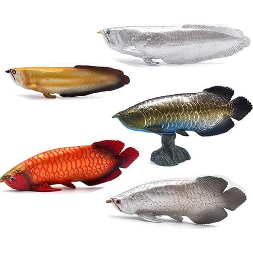 Freshwater Chinese Sturgeon Arowana Fish Simulation Model Toy Aquarium Decor