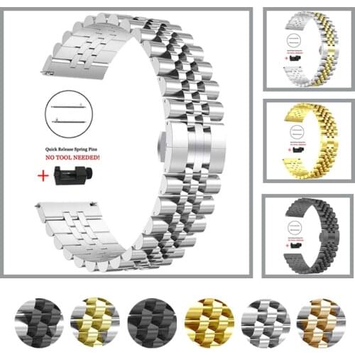 Stainless Steel Wrist Strap for HUAWEI WATCH GT 2 46mm 42mm Band Metal Bracelet Watchband for HONOR Magic 20mm 22mm WristBand