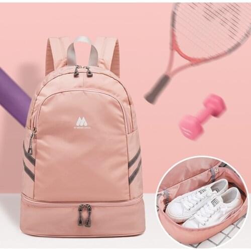 Leisure Outdoor Backpack Woman Waterproof Fitness Bag Wet And Dry Separation Travel Clothes Shoes Organizer Pouch Accessories