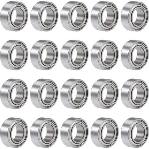 MR74ZZ Deep Groove Ball Bearing 4x7x2.5mm Double Shielded Steel Bearings 20-Pack