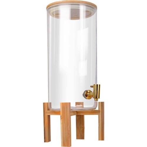 Glass jars with taps, wine bottles, universal transparent juice drink barrels, airtight jars, glass jugs, water buckets